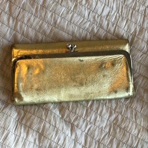 Hobo Rachel Wallet Gold